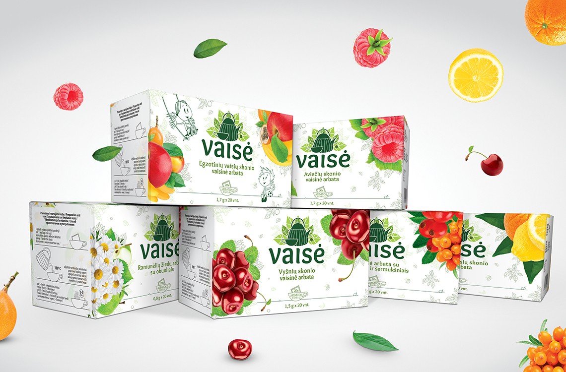 立陶宛vaise水果茶品牌與系列產品包裝設計