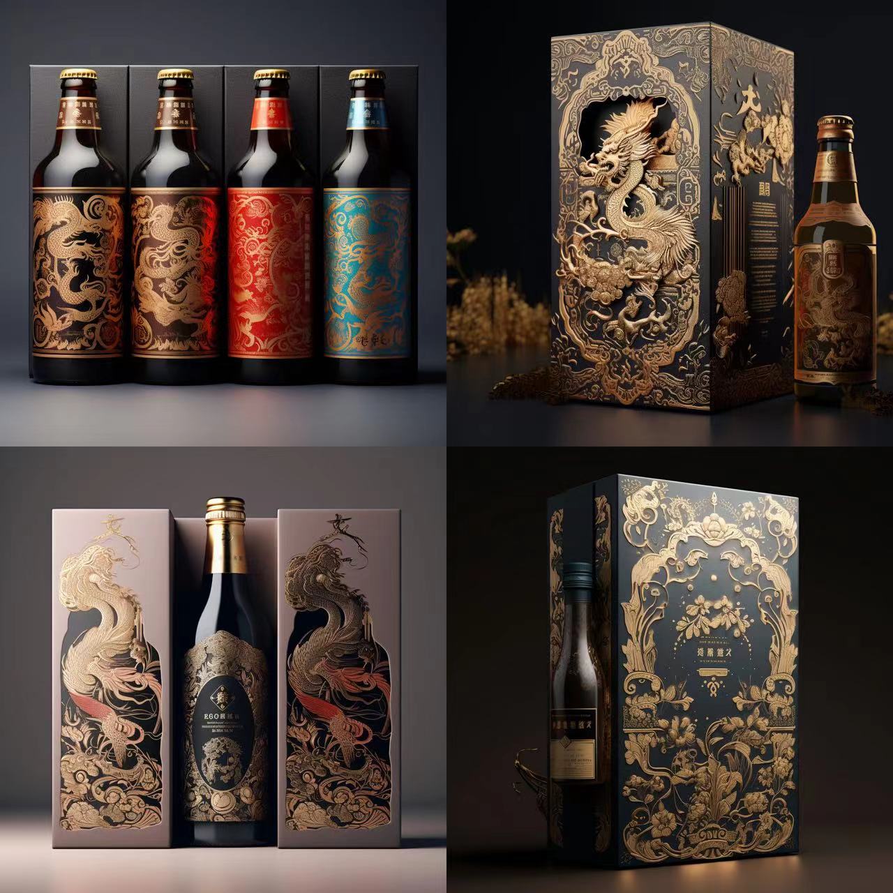 中國風啤酒包裝設計