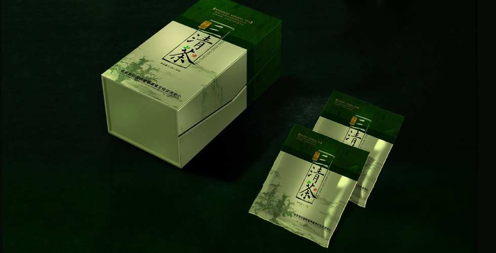 三清茶沖泡式健康茶飲包裝設計